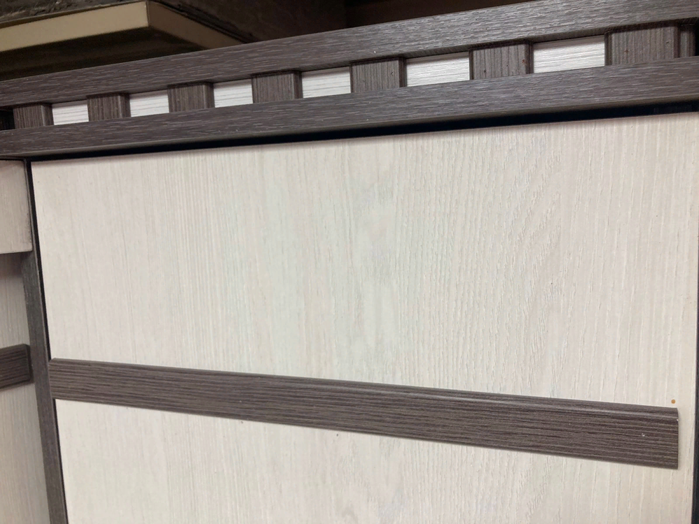 Пенал Ольга-13 ЛДСП шкаф 1-но дв для белья ясень анкор темн/ясень анкор св