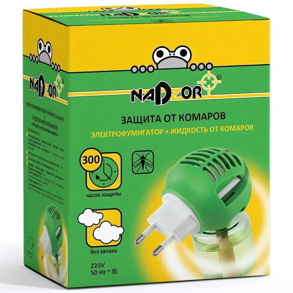 Комплект жидкость+фумигатор на 30 ночей универсальный «Nadzor» IKL001H