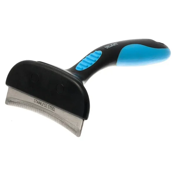 Дешеддер DeLIGHT большой с изгибом, для средних и крупных пород животных, 76 обычных зубьев