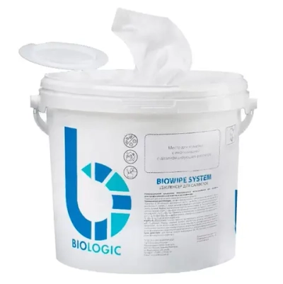 Салфетки флисовые S-Wipe ведро-диспенсер BIOWIPE SYSTEM 17х38 см 90 листов (без дезинфицирующего средства)