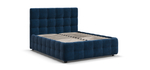 Босс Кровать+ПМ 160 Велюр Монолит синий
