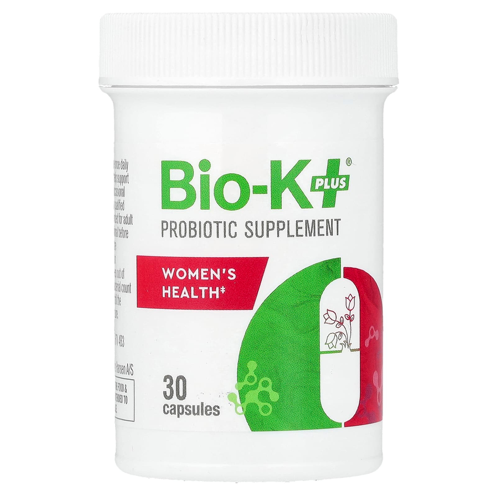 Bio-K+, добавка с пробиотиком, для женского здоровья, 30 капсул
