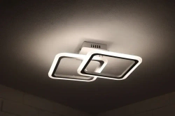 Люстра потолочная светодиодная Corpo 4030 , LED, цвет белый. Люстра с пультом управления, мощность 52 Вт. Светильник потолочный. Площадь освещения до 15 м2