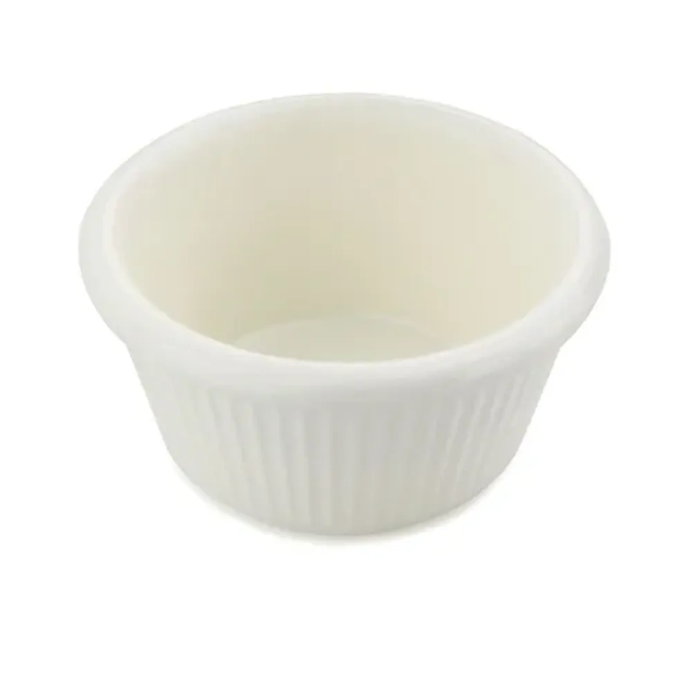 Соусник 80 мл d 7,9 см h4 см круглый пластик белый P.L. Proff Cuisine