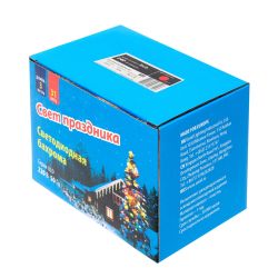 ULD-C2030-240-SWK RED IP67 Занавес светодиодный со статическим свечением. 3х2м. Соединяемый. 240 светодиодов. Красный свет. Провод белый. TM Uniel.