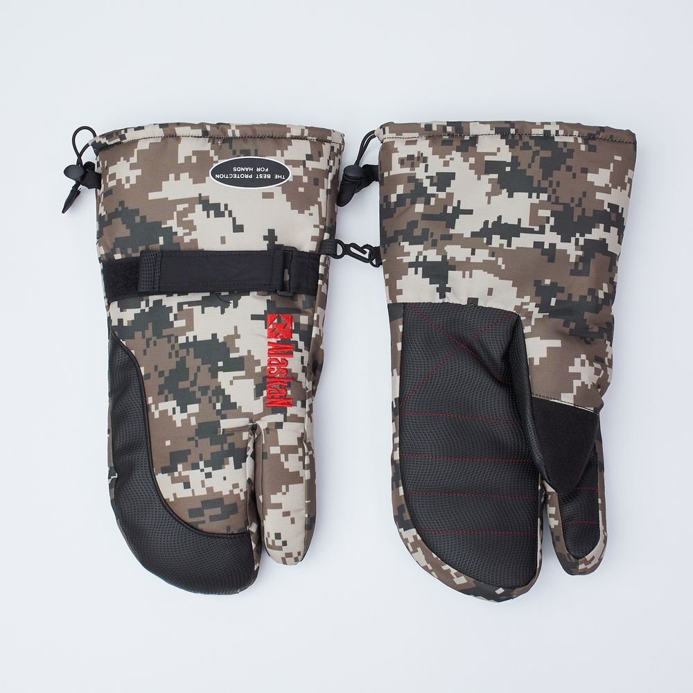 Варежки Alaskan Two Fingers Camo XL