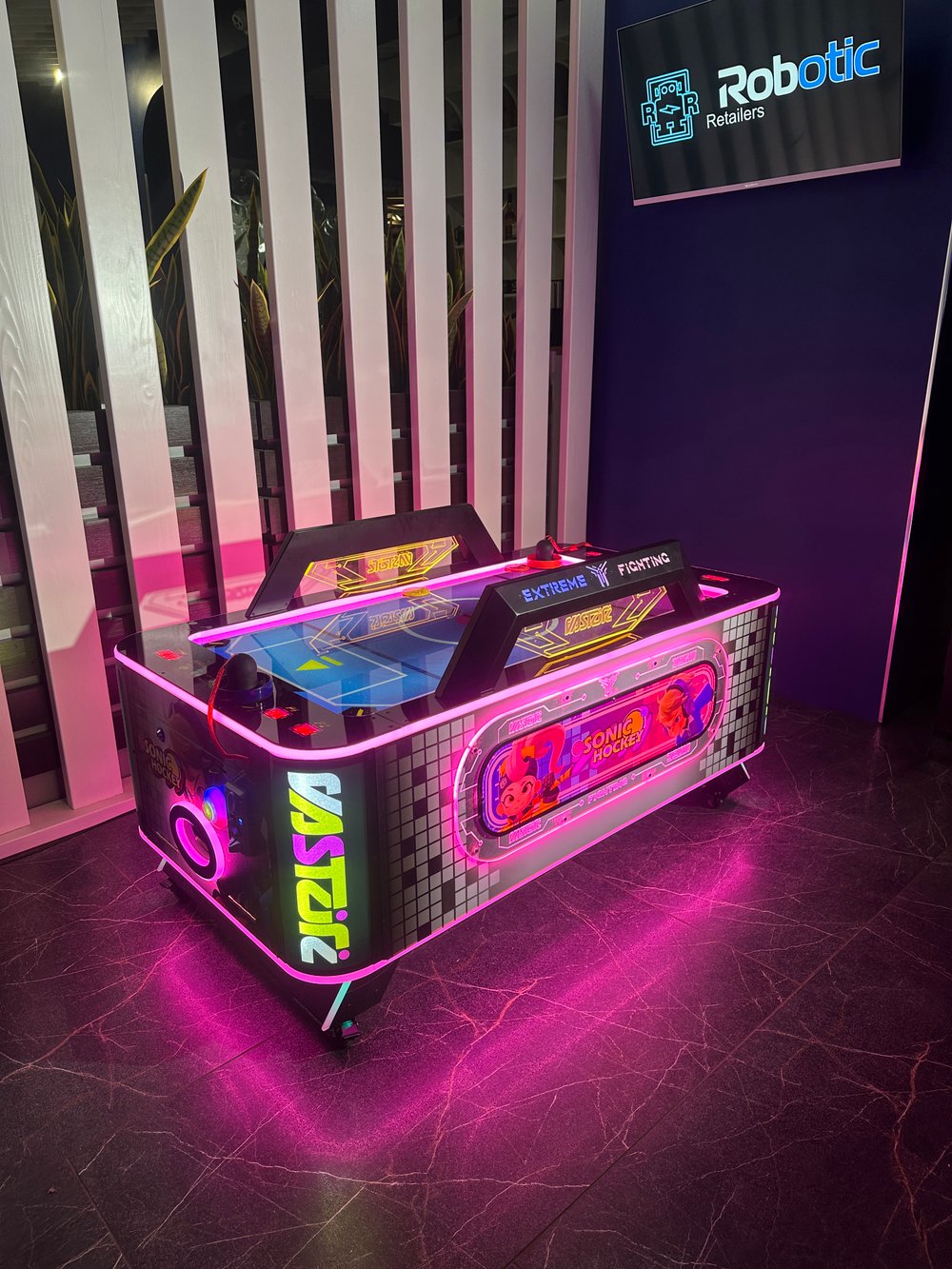 Аэрохоккей мини «Neon Blaster Kids»