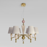 Умная люстра с декором из керамики 101014/6