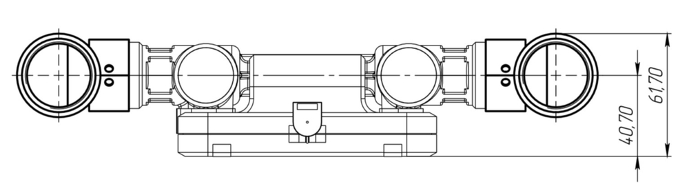 Монтажный комплект для замены счетчика МК25-L110 BK G1,6, BK G2,5 , BK G4 (L110) на ПРИНЦ