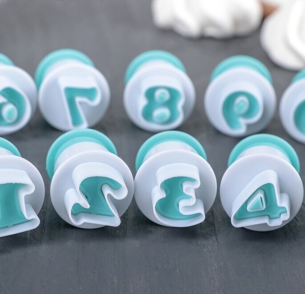 Набор плунжеров кондитерских "Цифры", 10 шт