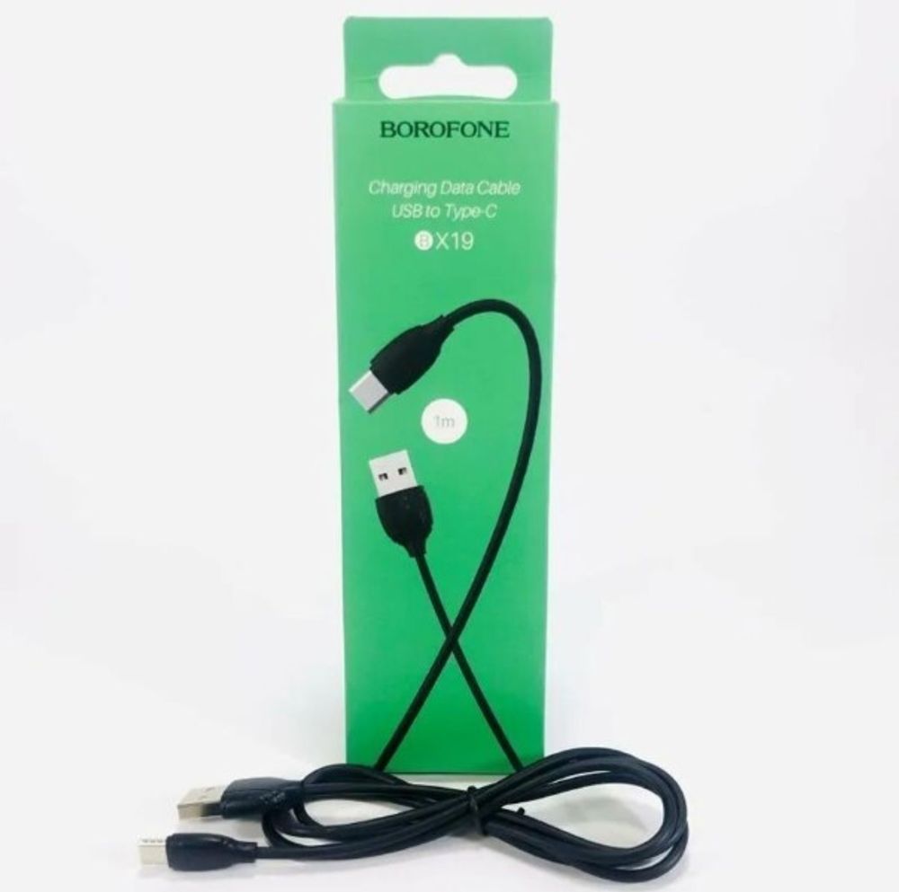 Дата-кабель универ. USB Type-C 1 м, 3А (BOROFONE)
