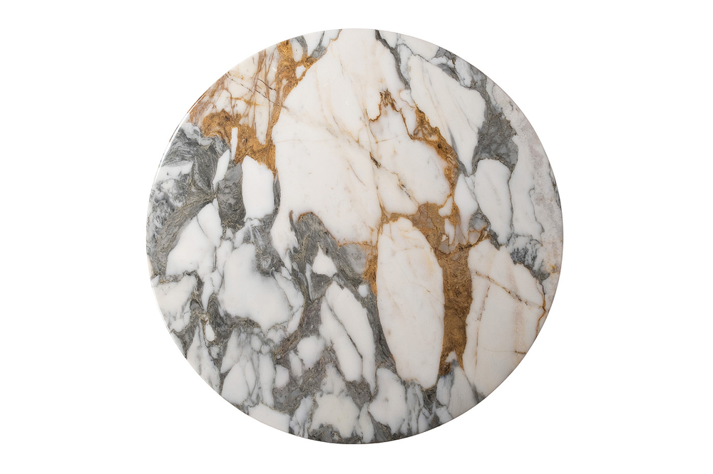 Стол журнальный Garda Decor Garda Decor, мрамор Арабескато Корчия (Arabescato Corchia) d90*28 см