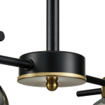 8059/4C COMFI LN24 000 черный, медь/дымчатый металл/стекло Люстра потолочная E27 4*60W 220V EMINA