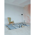 Ковер шерстяной ручной работы с принтом "Гармония тайги", 160х230 см