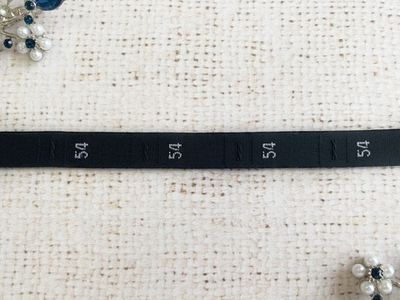 Размерники жаккардовые Тафта 54, ш. 1,2х3,2 см в рулоне 500 шт.