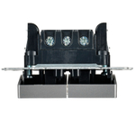 BRITE Выключатель 2-клавишный с индикацией для отелей 10А ВС10-2-9-БрС сталь IEK