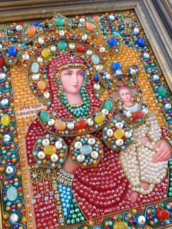 И-21а Набор для вышивания хрустальными камнями Богородица "Смоленская"