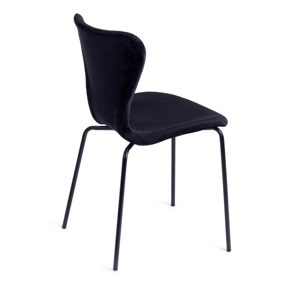 Стул Jacobsen SOFT (mod DC 103) / 1 шт. в упаковке металл/флок, 59x45.5x84.5, черный
