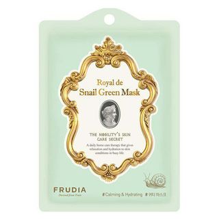 Frudia Маска тканевая омолаживающая с экстрактом улитки - Royal de snail green mask, 25мл