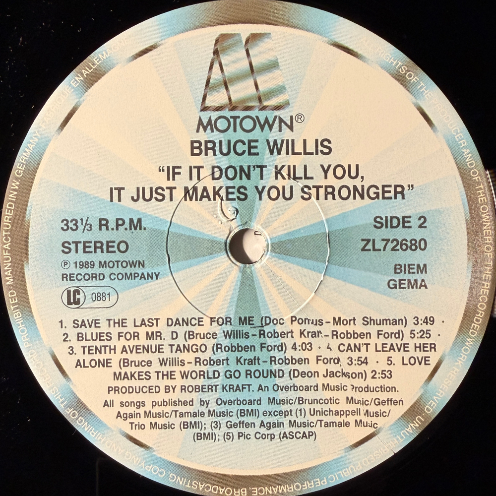 Bruce Willis ‎– If It Don't Kill You, It Just Makes You Stronger (Германия 1989г.)