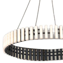 Современная подвесная люстра в форме кольца.