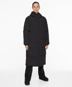 Oysho Водоотталкивающая утепленная куртка Primaloft®, черный