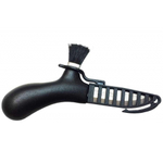 Нож Morakniv Karl-Johan для грибов, нержавеющая сталь, цвет черный, щетка из конского волоса, 10906