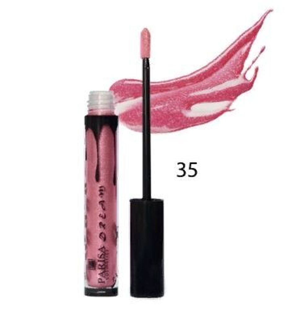 Parisa Блеск для губ Dreams, LG-603, тон №35, Розовый бриллиант, 8 мл