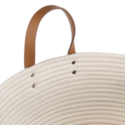 Корзина для хранения Bergenson Bjorn Moen 40х45см бежевая/горчичная