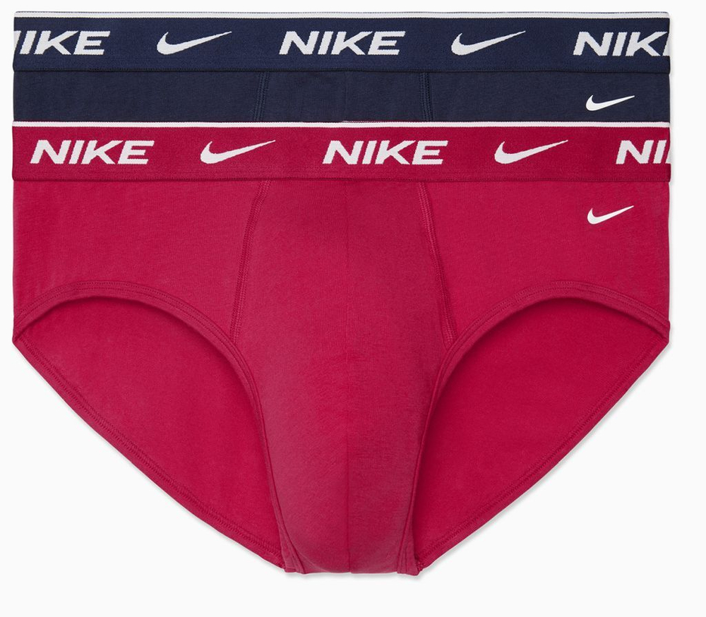 Мужские спортивные боксеры Nike Everyday Cotton Stretch Brief 2P - mystic hibiscus/obsidian