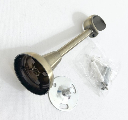 Карниз кованый для штор Адель d25 однорядный, цвет антик