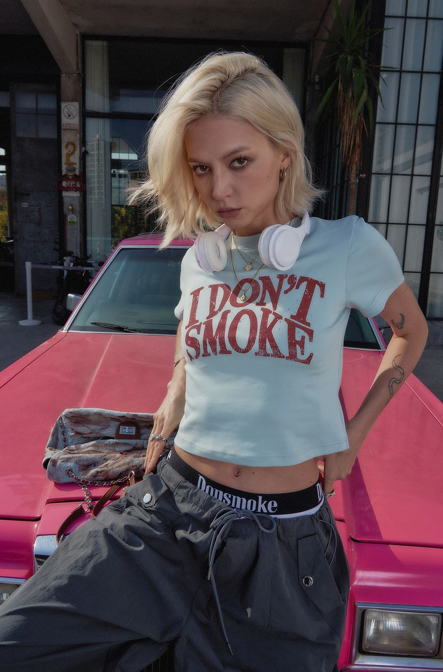 Кроп-топ DONSMOKE "Basic Logo" Cropped Tee