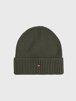 Шапка Tommy Hilfiger Cotton-Cashmere Blend Foxhut Green