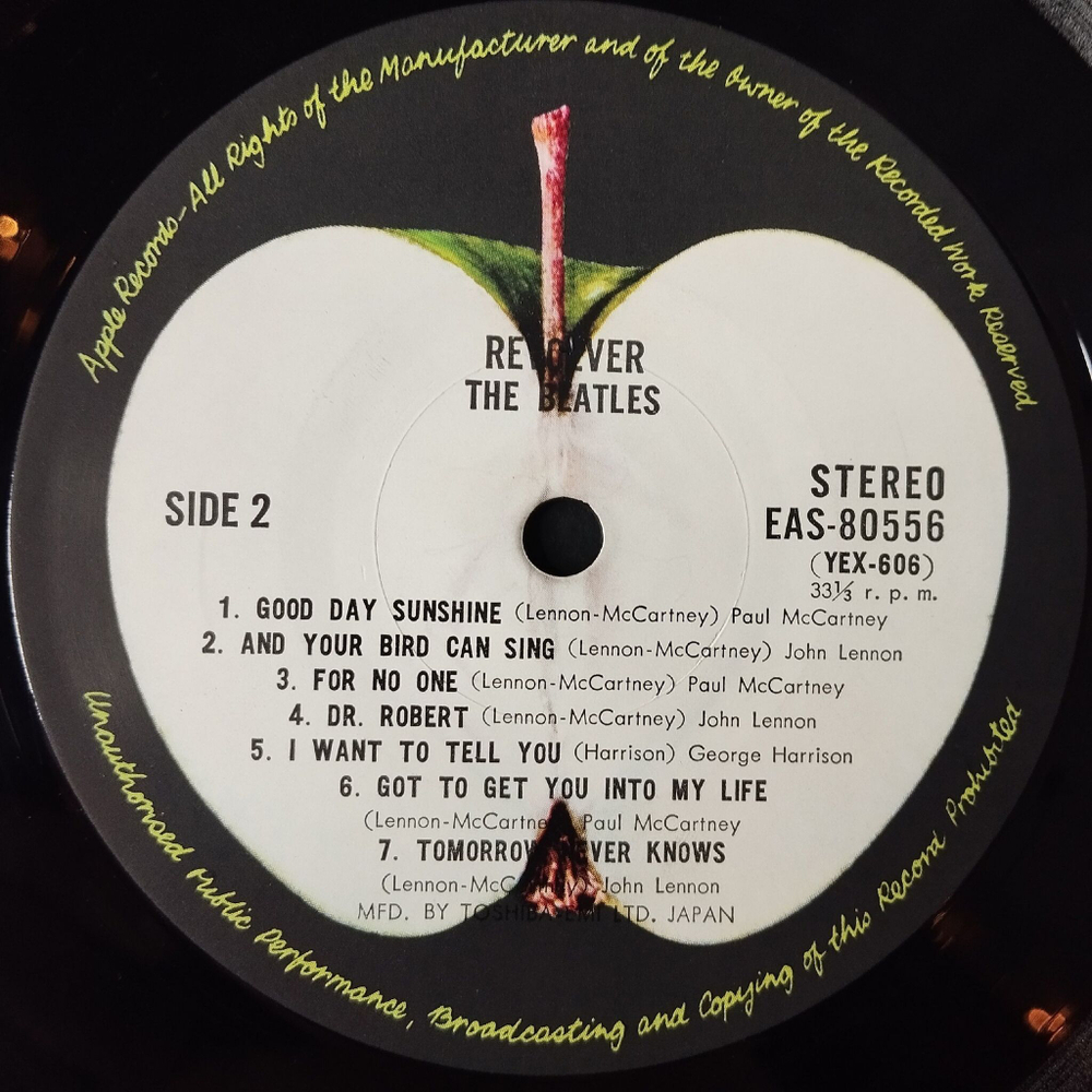 Винтажная виниловая пластинка LP The Beatles Revolver (Japan 1976) (No Obi) Eleanor Rigby