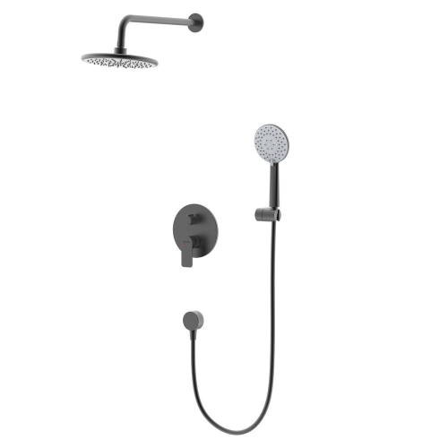 Душевой комплект Black&White Universe UK8311B 3 режима, матовый черный