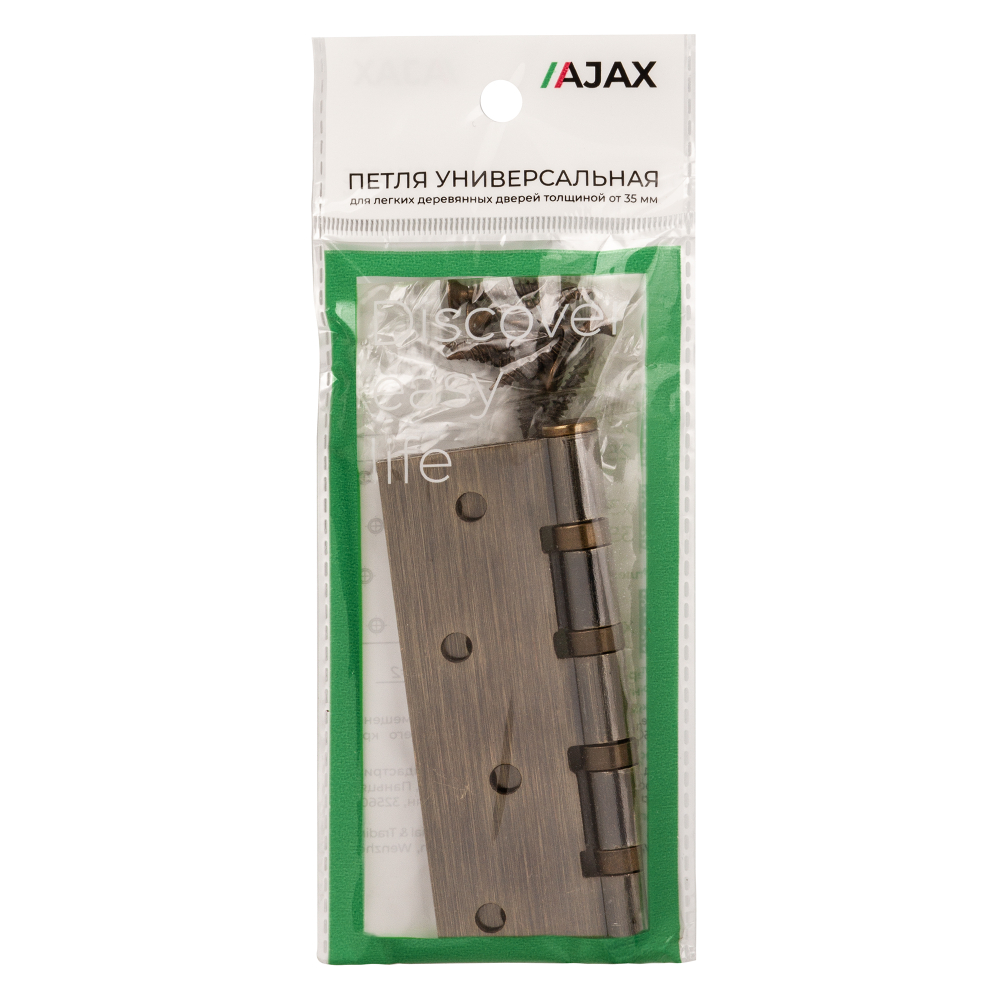 Петля универсальная IN4000U AB (4B/P 100x70x2) бронза ПАКЕТ