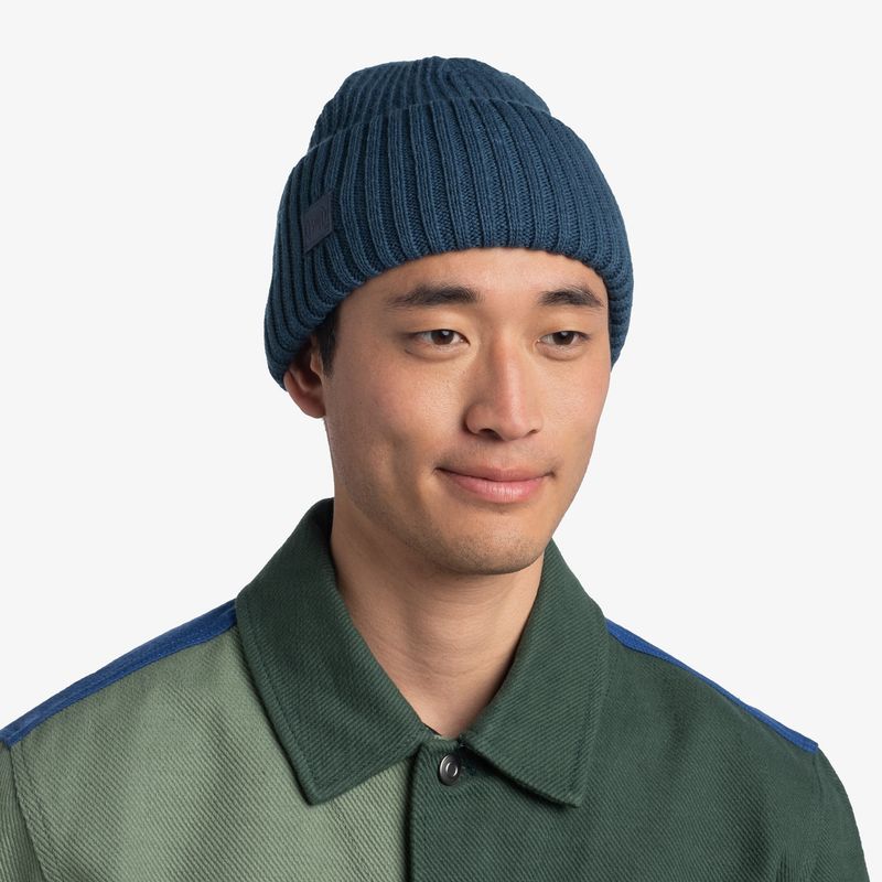 Вязаная шапка Buff Hat Knitted Rutger Steel Blue Фото 3