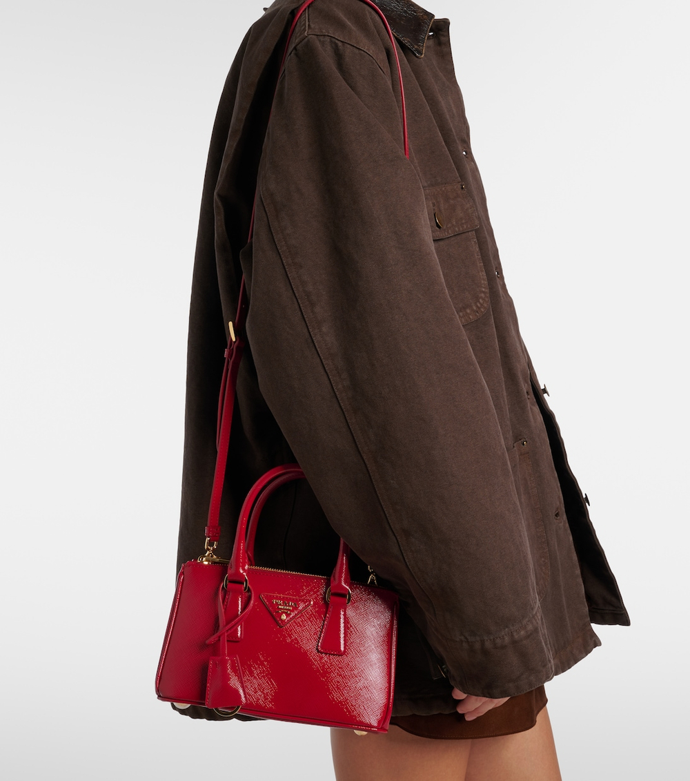 Cумка Prada Galleria Mini Leather Top-Handle "Red"