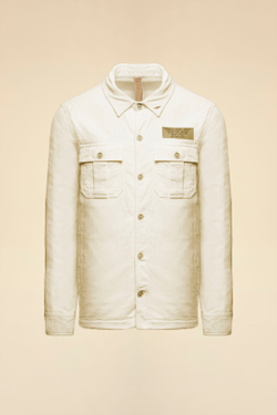 Куртка-рубашка из хлопка (зеленая)