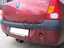 Фаркоп оцинкованный Galia D033A для Renault Logan седан 2005-2014(паспорт и сертификат в комплекте)(без электрики)