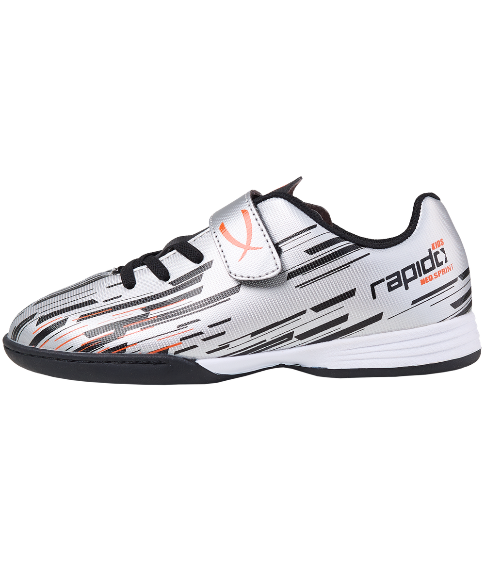 Бутсы зальные Rapido IN Silver/black, детский