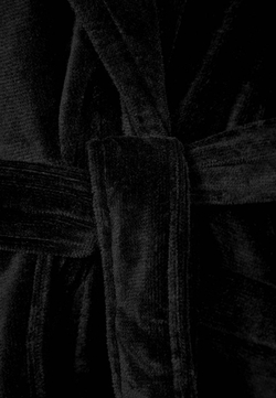 Элитный халат махрово-велюровый Feeling schwarz от Vossen