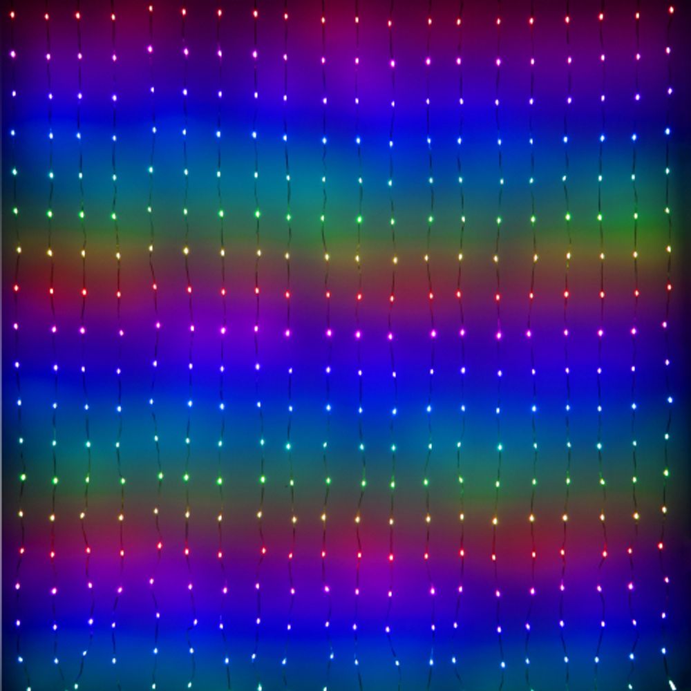 Светодиодная новогодняя гирлянда ЭРА ERASG -02 умная занавес RGB 2*2 м управление через мобильное приложение