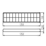 Накладной растровый светильник KANLUX NOTUS 4LED 2x36W NT