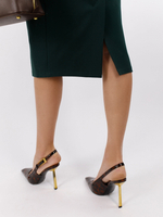 Платье облегающее миди