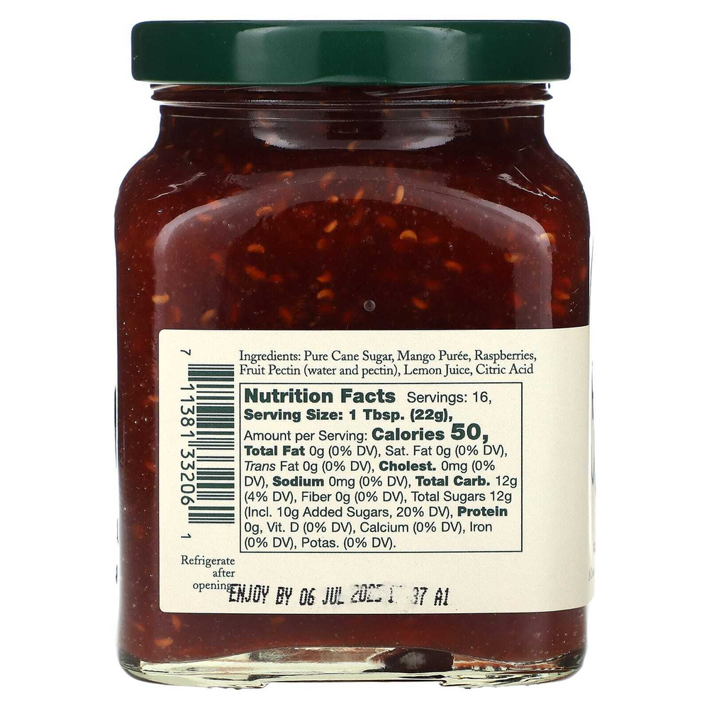 Stonewall Kitchen, малиновый джем и манго, 347 г (12,25 унции)