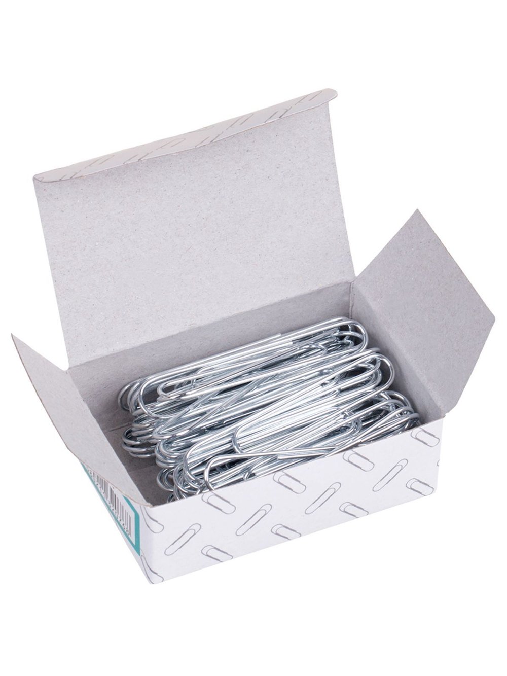 Скрепки канцелярские 50 мм 50 шт оцинкованные 2 пачки