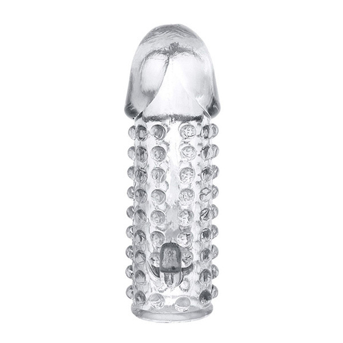 Гелевая прозрачная насадка 13см с 2 отростками ToyFa Basic 818018-1