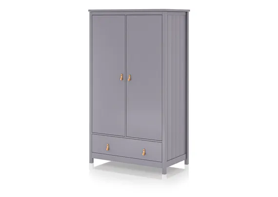 Шкаф Wood 2-х створчатый (серый)