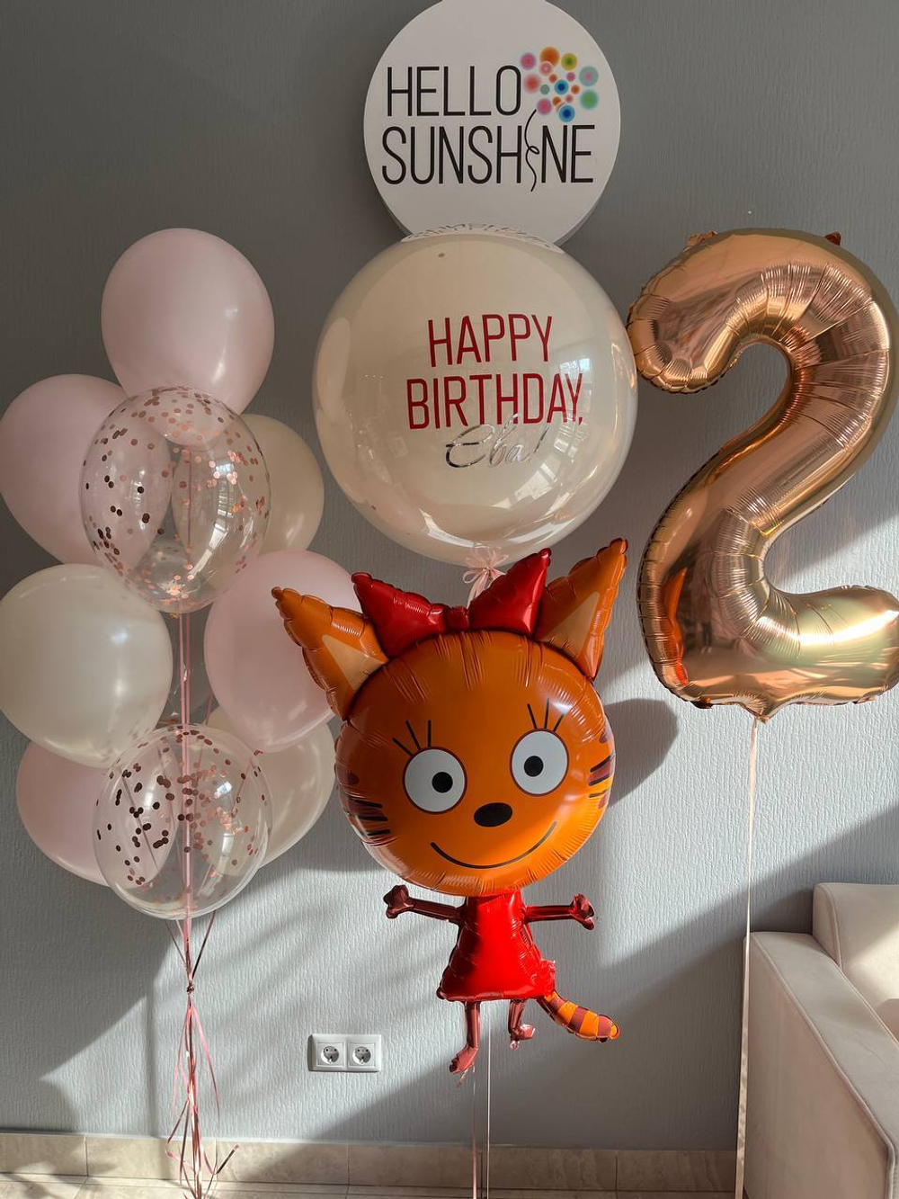 Набор шаров Три кота Девочке